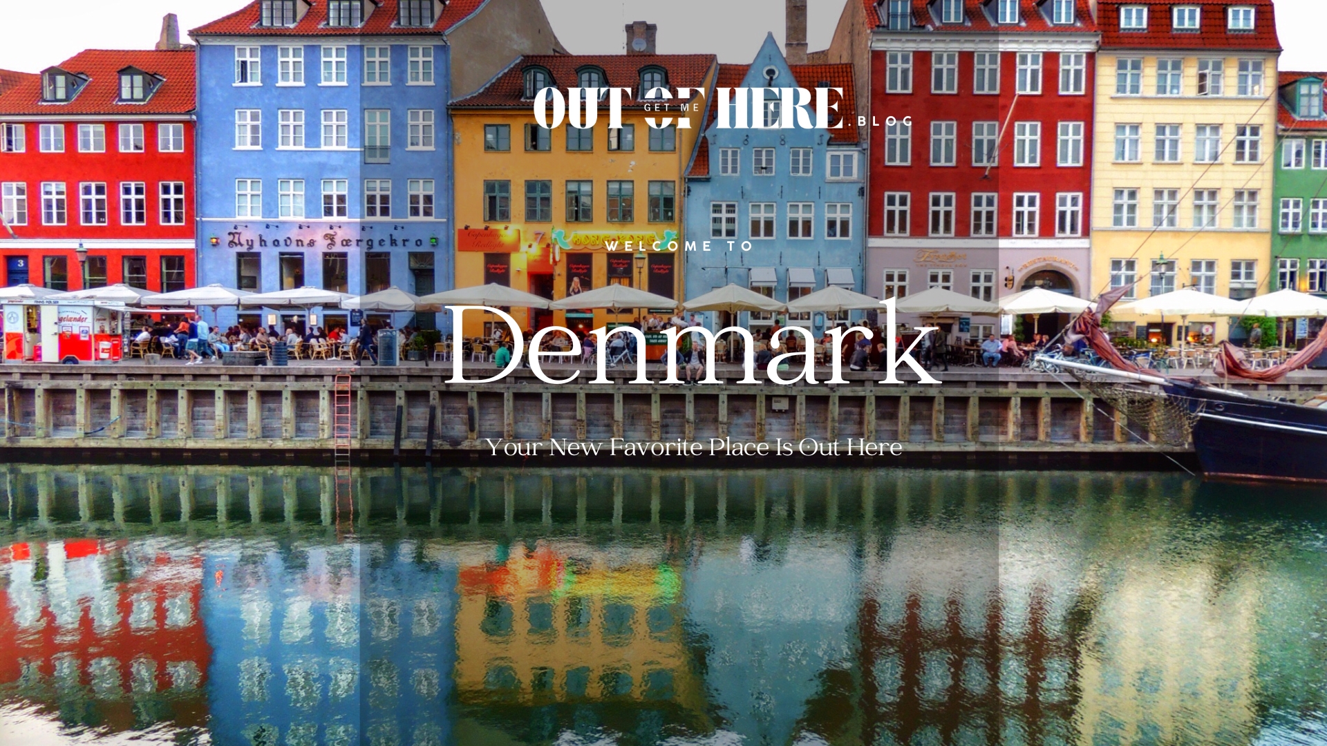 Denmark colorful hoses at harbor front